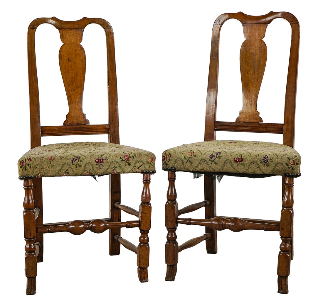 Pair of Maple Queen Anne Chairs (1 of 5)