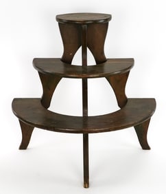 19th c Three tier plant stand