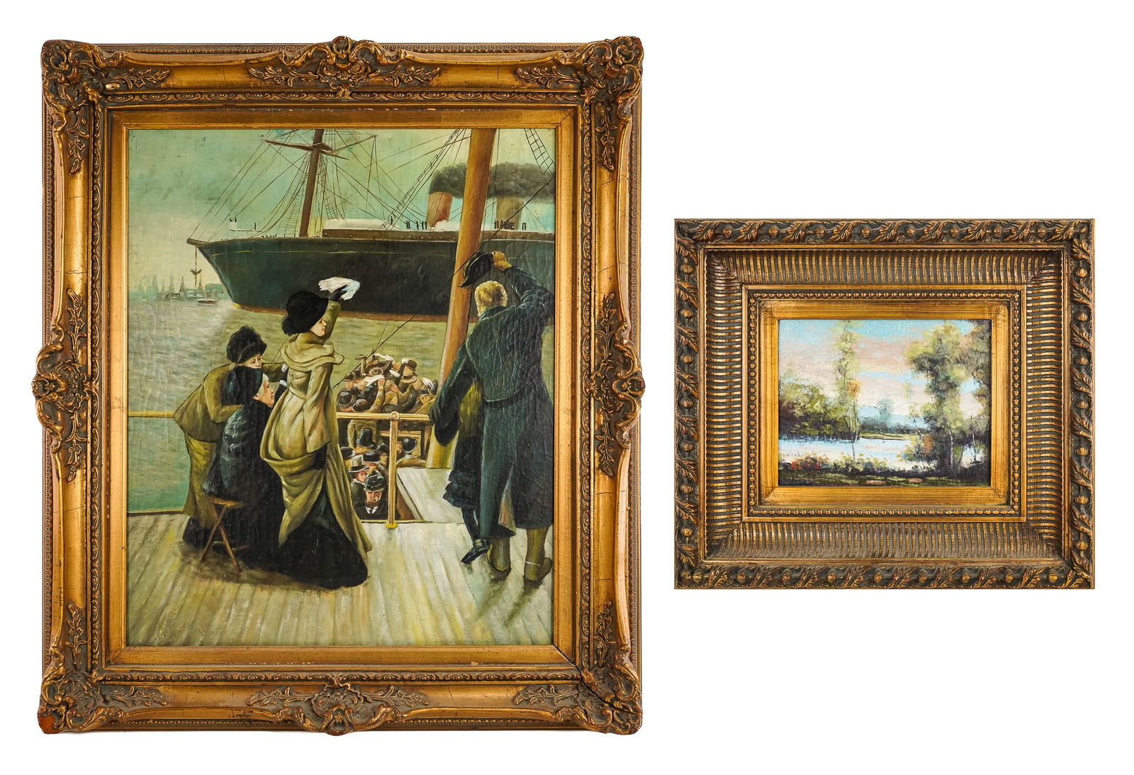 Two 20th c Decorative Paintings (1 of 7)