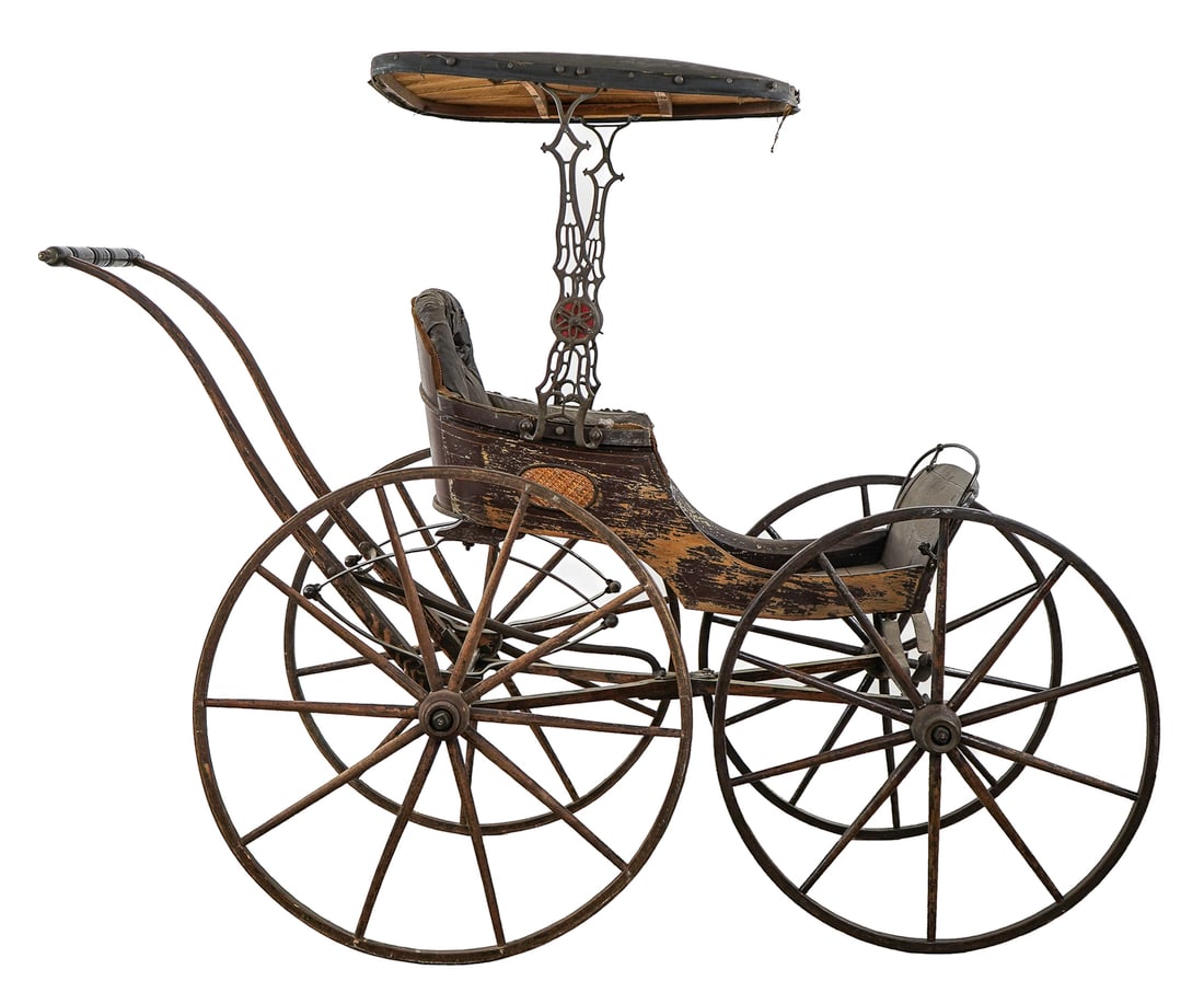 1873 Paint Decorated Perambulator (1 of 6)