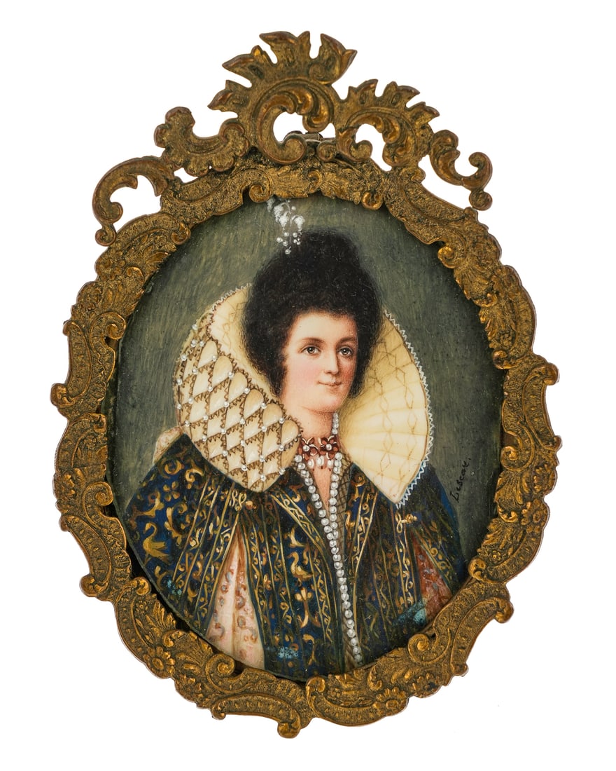 Lescay Miniature Portrait of Cassandra Bardi (1 of 3)