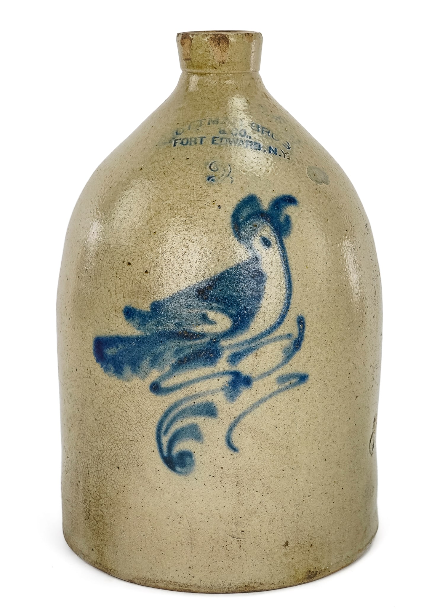 Ottman Bros Fort Edward Bird Decorated Jug (1 of 6)