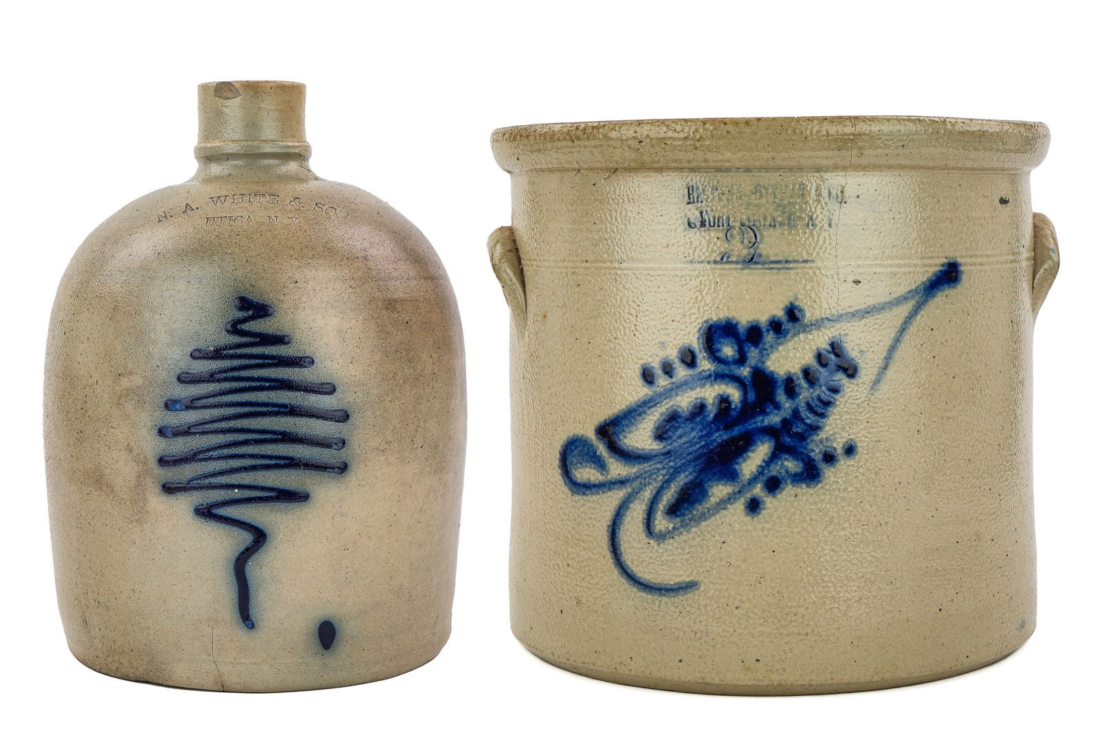 Haxtun Fort Edward Crock, N A White, Utica Jug (1 of 10)