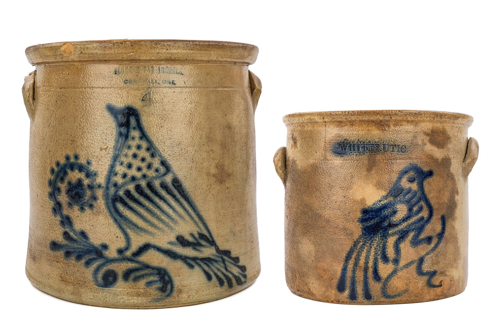 Flack & Van Ardsdale, White's Bird Decorated Crocks (1 of 11)