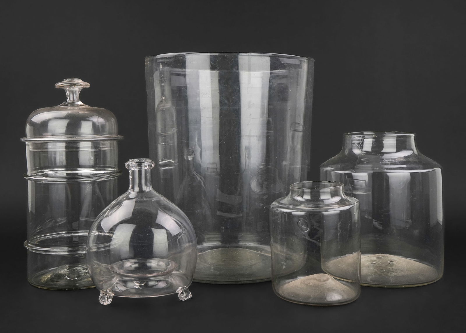 Early Blown Glass Apothecary Store Jars (1 of 7)