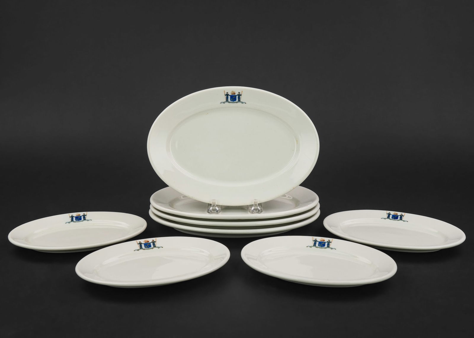 8 pcs. of Lake Champlain Steamboat China (1 of 7)