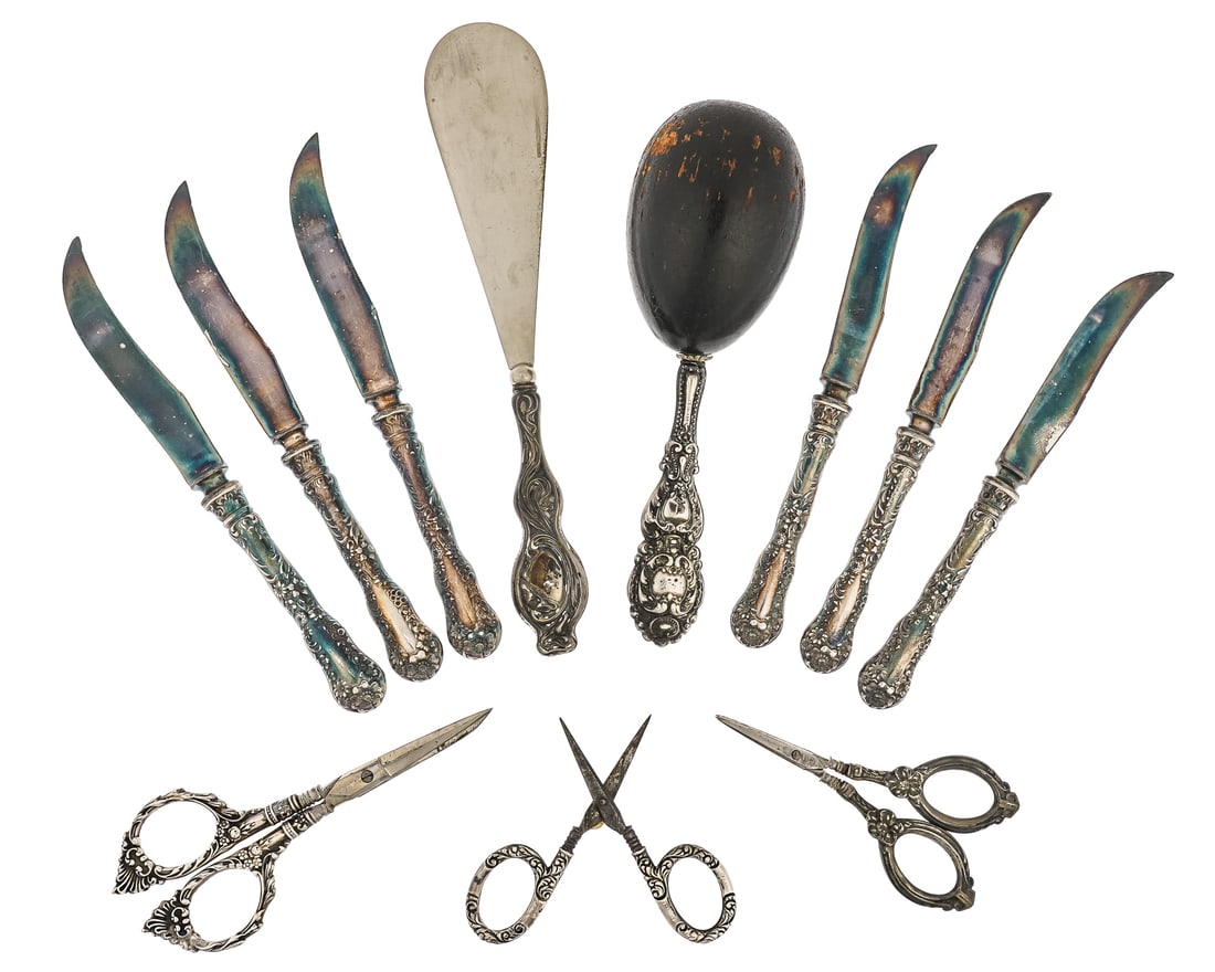 Sterling Silver Sewing Items and Fruit Knives (1 of 4)