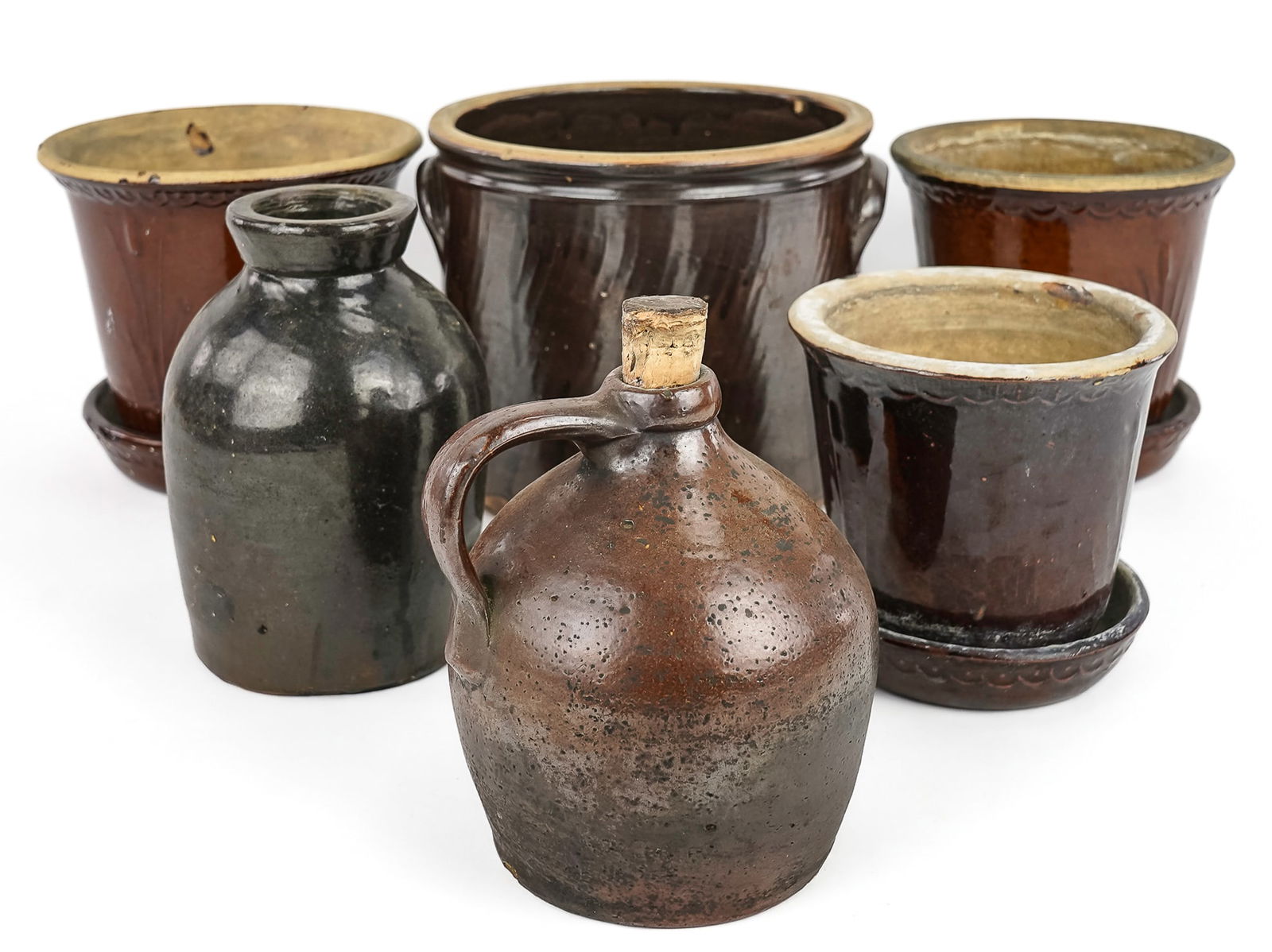 Albany Slip Glaze Redware, Stoneware (1 of 4)