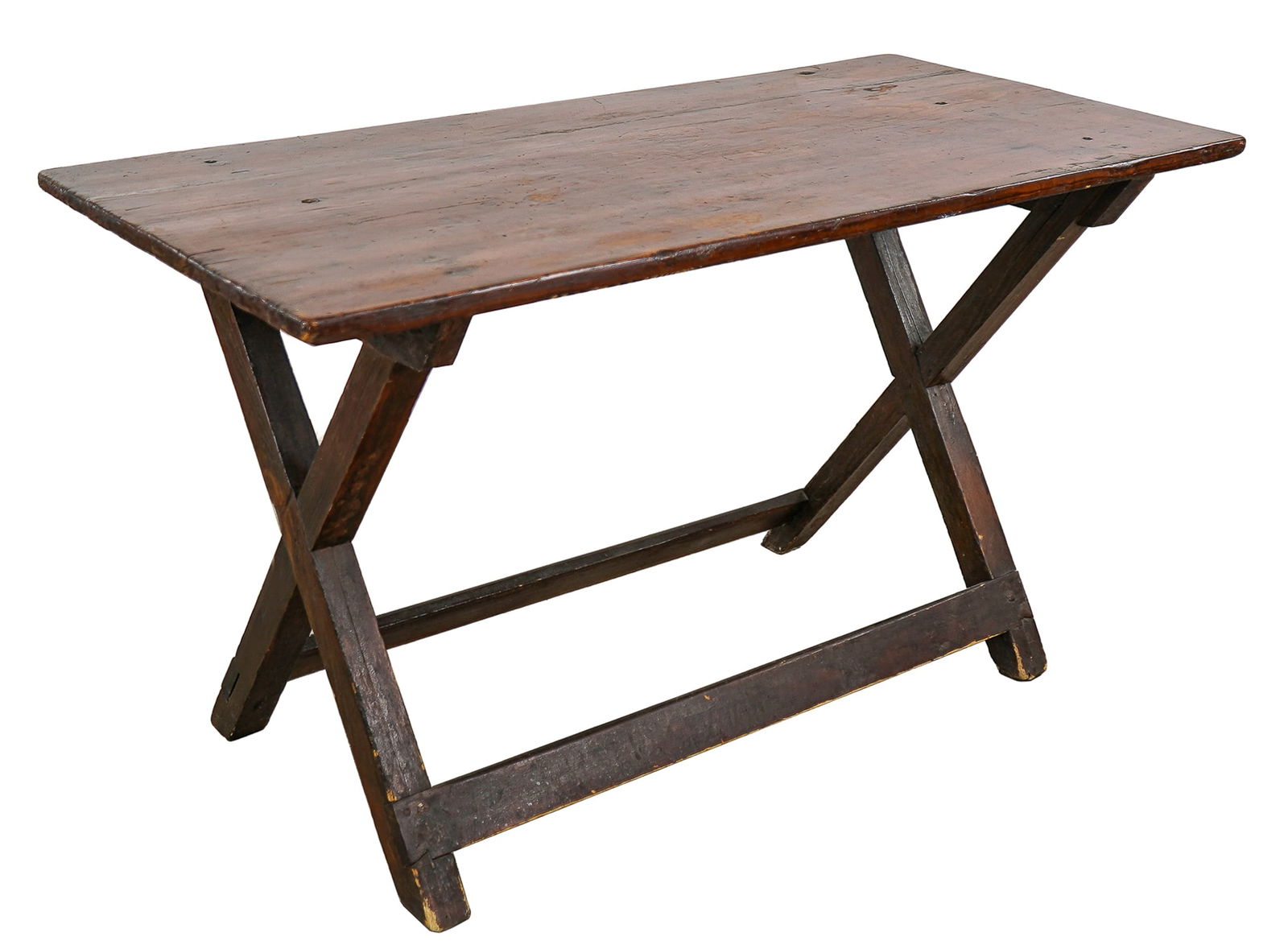 19th c Sawbuck Table (1 of 4)