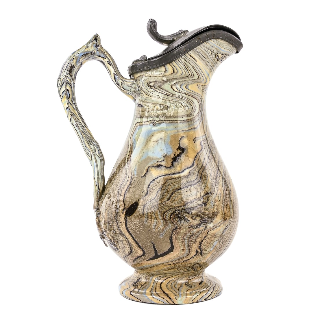 English Agate Ware Jug, T.J. & J. Mayer (1 of 7)