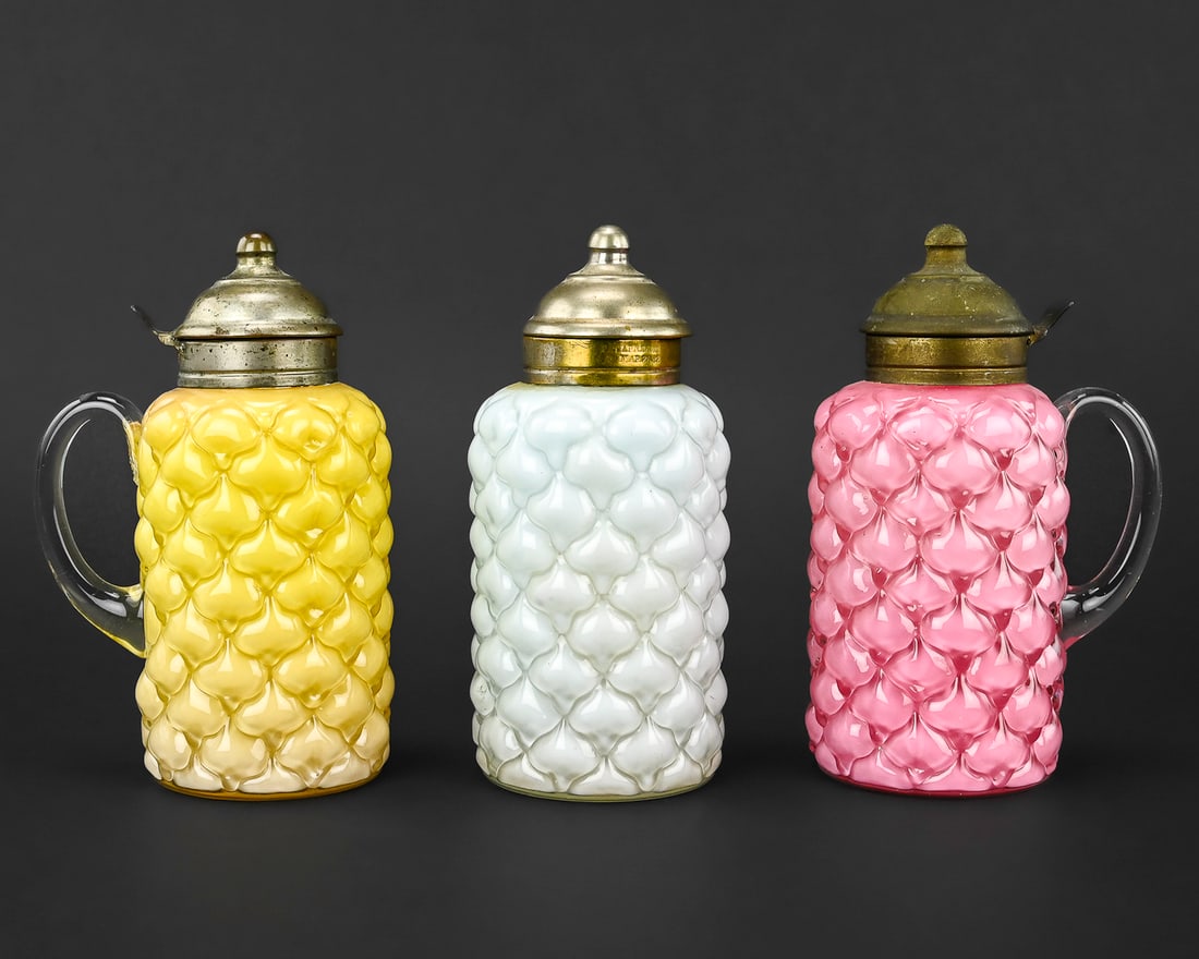 Fostoria Ohio Lamp Co. EAPG Pitchers, Set of 3 (1 of 10)