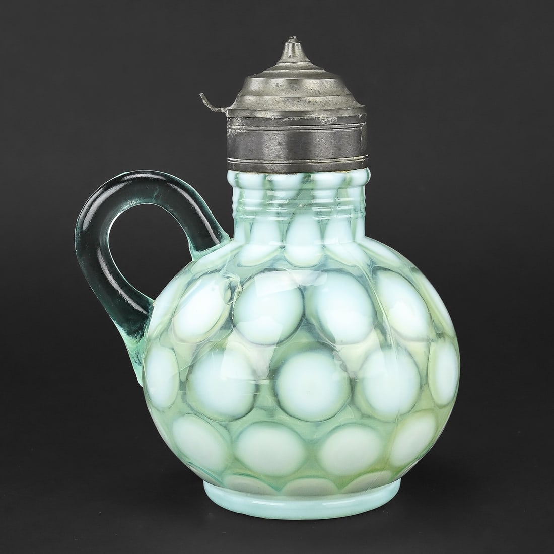 Fenton Coin Dot Opalescent Syrup Pitcher (1 of 7)