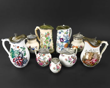 Assorted English Pottery, 9 Pieces