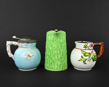 3 Pottery Pitchers – Minton & H&H