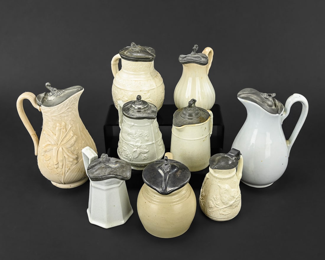 9 Glazed Stoneware & Earthenware Syrups (1 of 7)