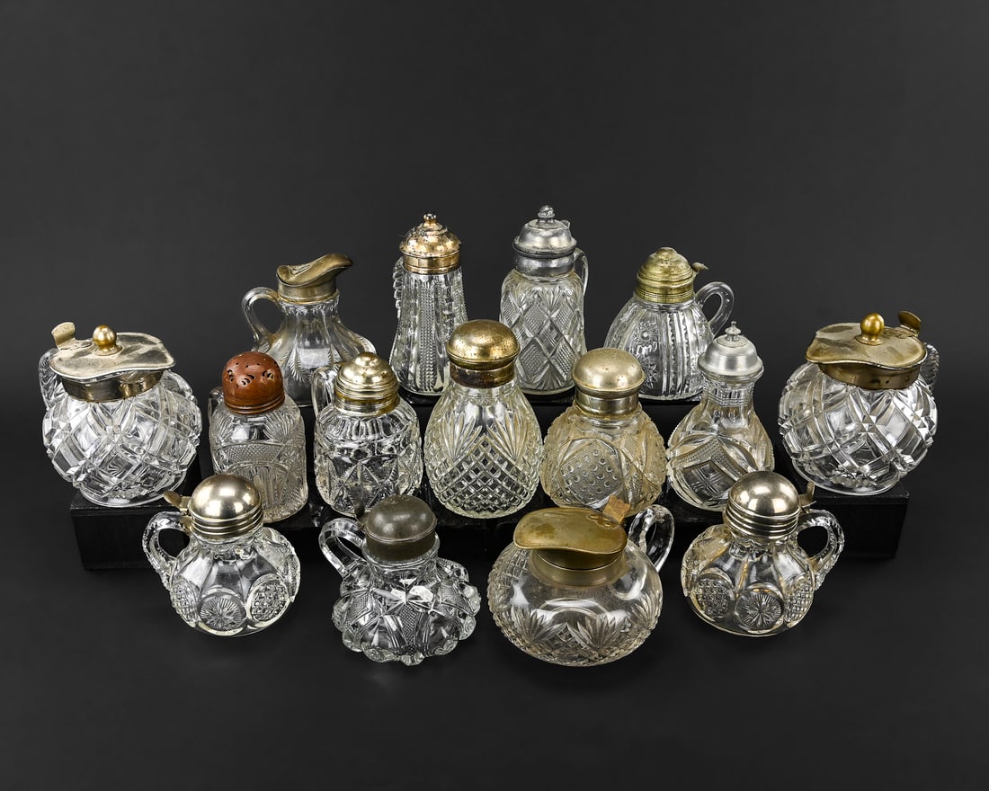 15 Pressed Pattern Glass Syrup Pitchers (1 of 10)