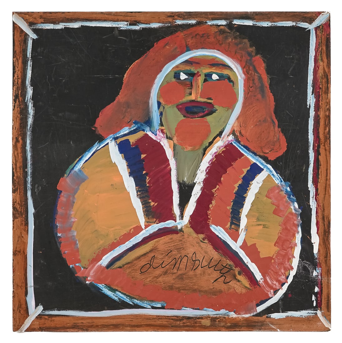 Jim Lee Sudduth (AM 1910- 2007) Portrait of a Lady (1 of 4)