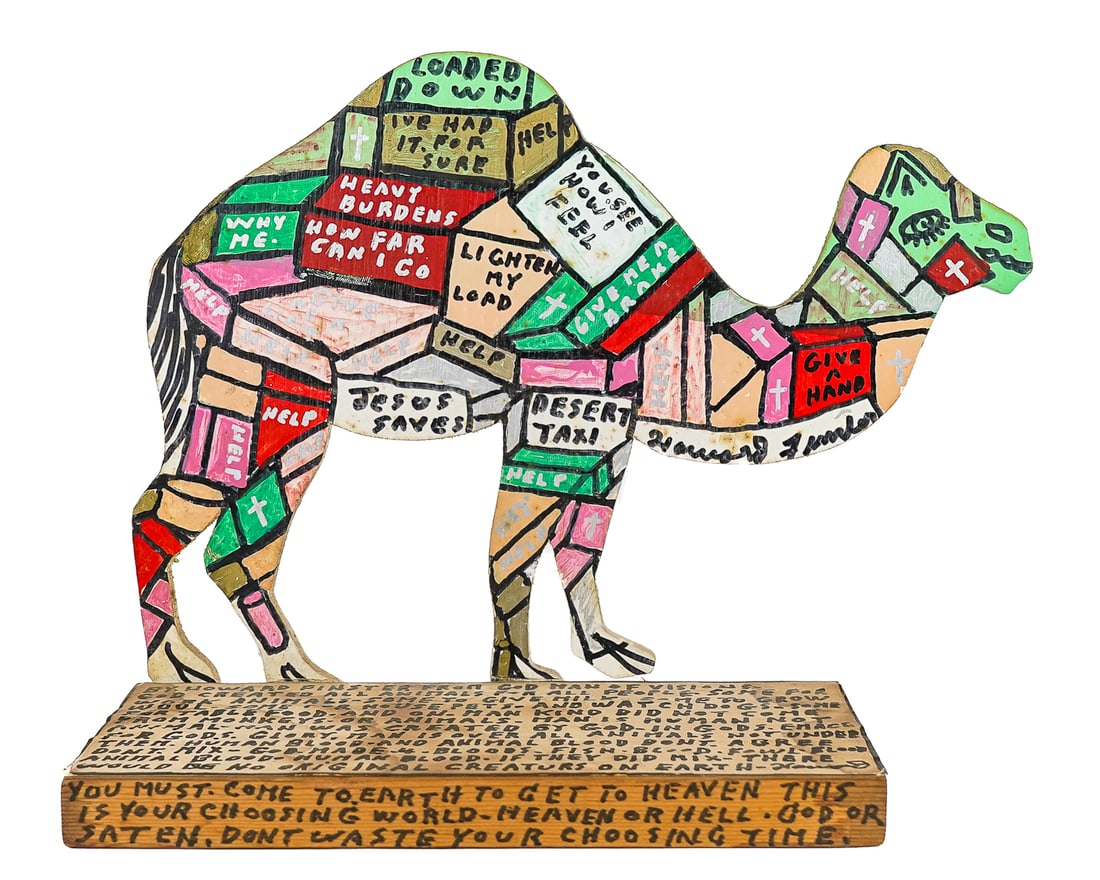 Howard Finster (AM 1916-2001) Desert Taxi (1 of 6)