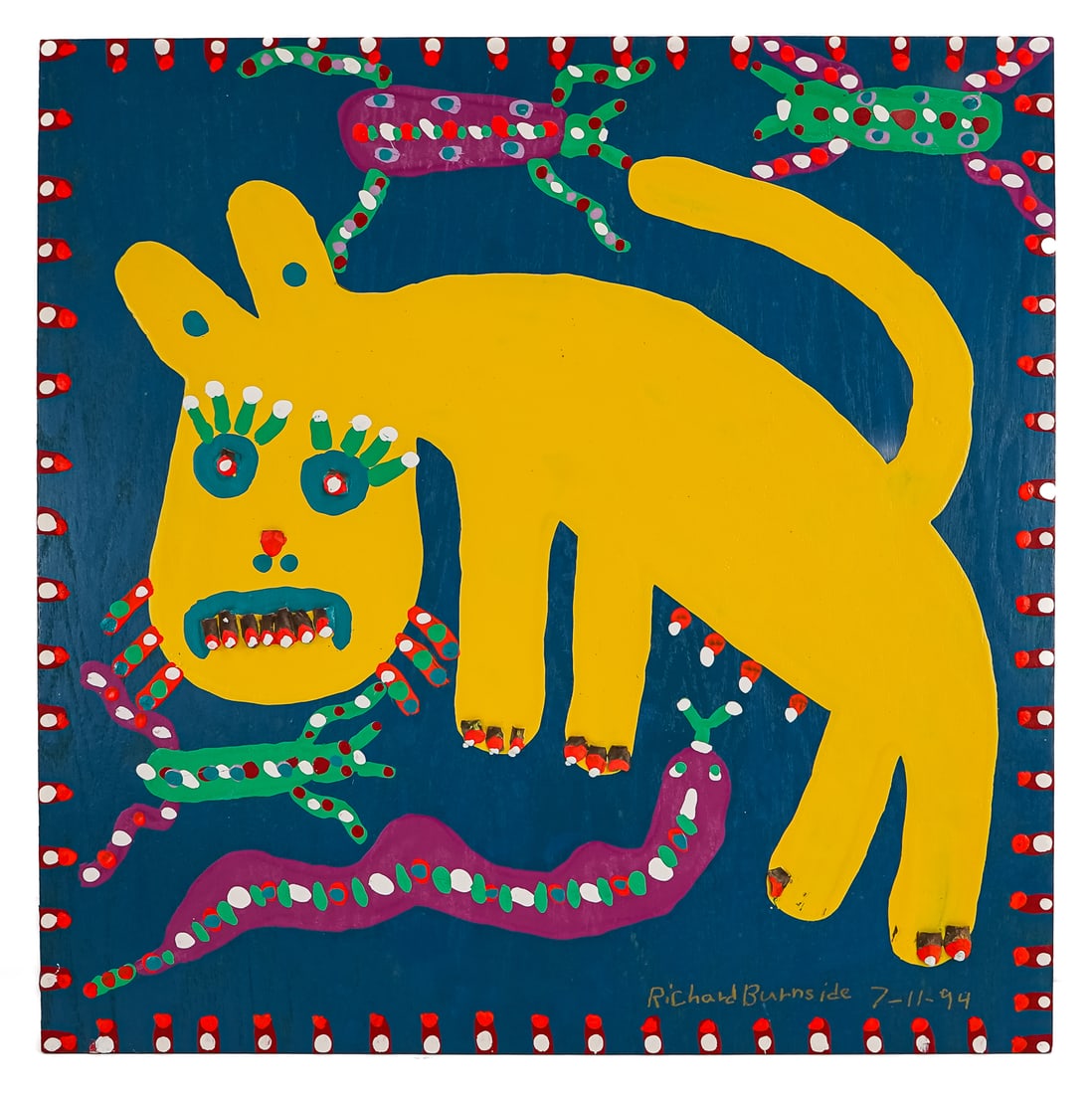 Richard Burnside (AM 1944-2020) Yellow Cat (1 of 4)