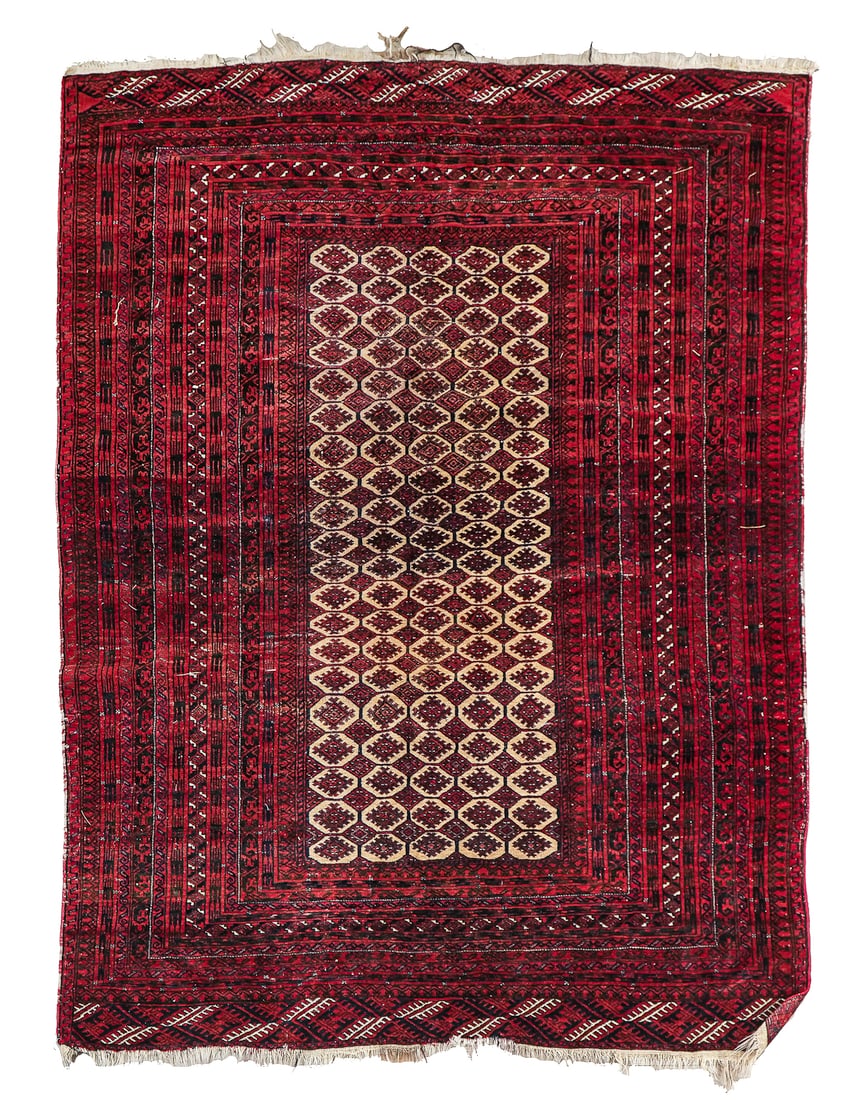 Mid 20th c Tribal Afghani Area Rug (1 of 4)
