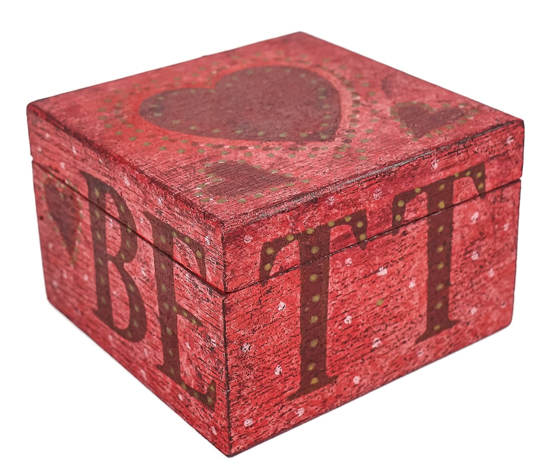 Warren Kimble (VT 1935-) Betty box with Heart (1 of 5)