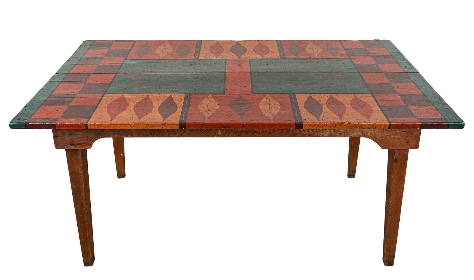 Warren Kimble (VT 1935-) Paint Decorated Table (1 of 5)