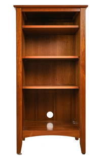 Spectra wood Cherry Stereo Cabinet: Spectra Wood cherry stereo cabinet excellent shape, arts and crafts lines, adjustable shelves 48 x 24 x 20"