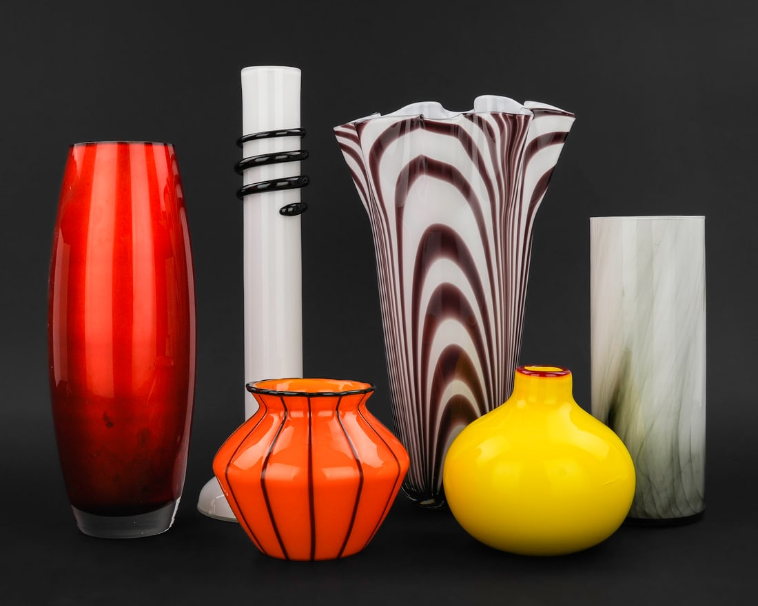 6 pcs. Art Glass incl. Loetz Powolny (1 of 10)