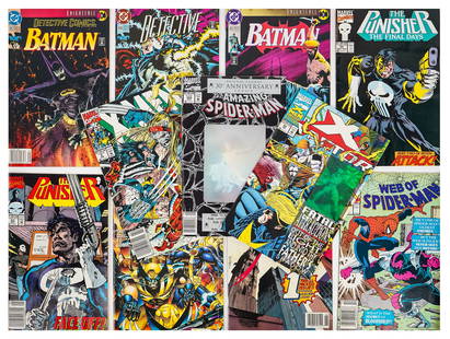 Marvel, DC Modern Age Comic Books: Marvel, DC Modern Age comic books (approximately 200 pcs), most 1990-1992, including X Factor, Punisher, Fantastic Four, Silver Surfer, Wolverine, Hulk, X Men, Uncanny X Men, batman, etc, overall most