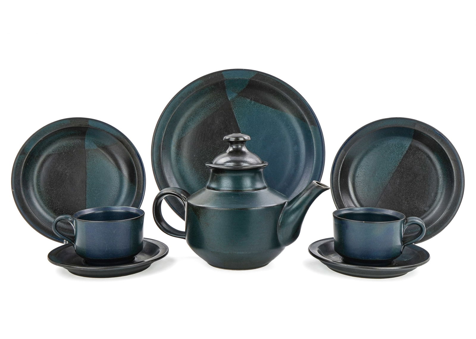 65 pcs. Iron Mountain Stoneware Dinnerware (1 of 6)