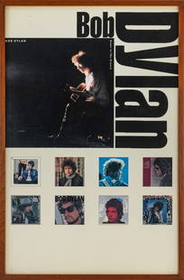 Vintage Bob Dylan Poster: Vintage Bob Dylan poster, "Down in the Groove". Framed, 21" x 32"