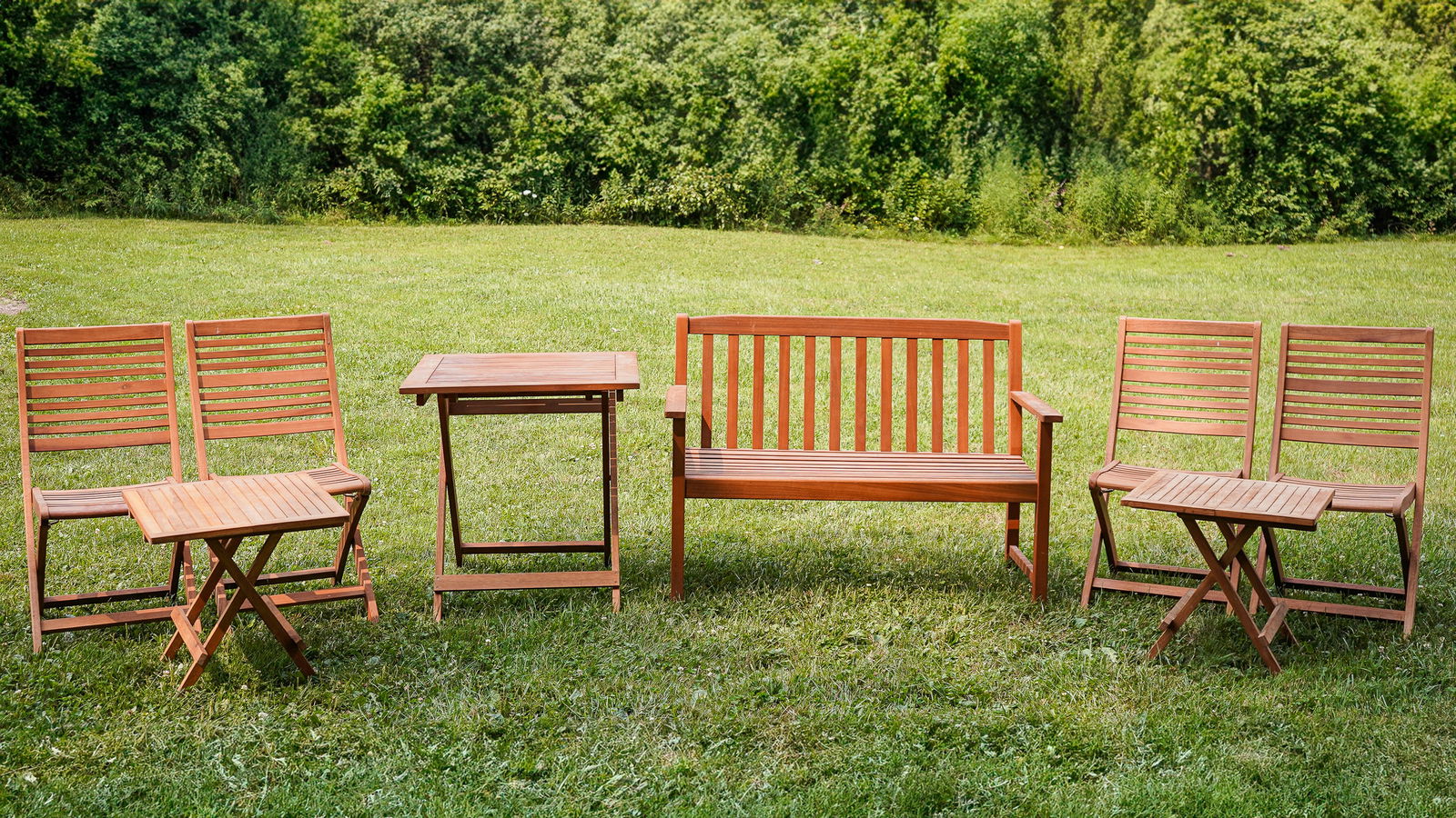 8 Piece Teak Patio Set (1 of 6)