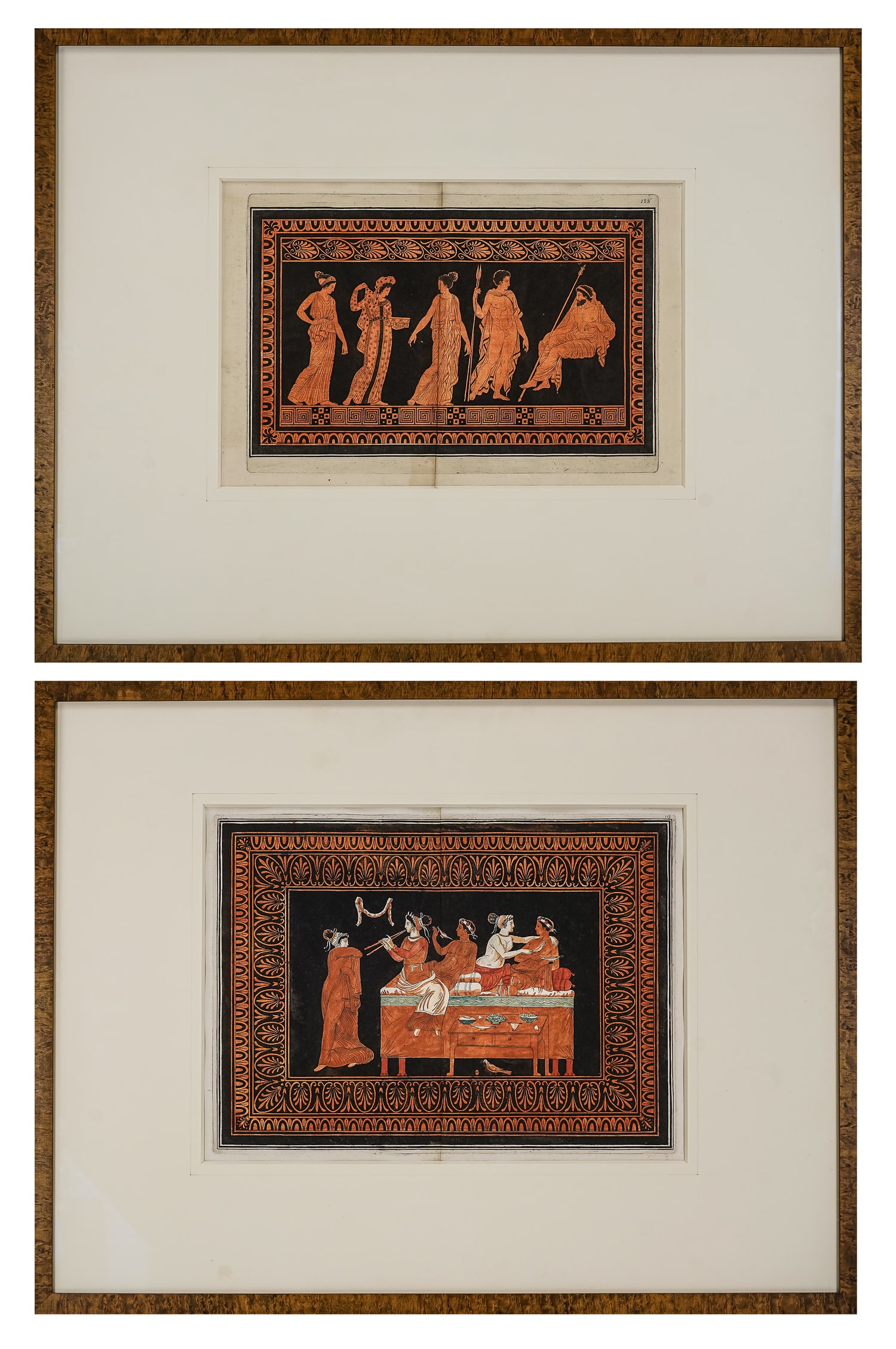 Sir William Hamilton (English 1731-1803) Two late 18th c Etruscan engravings (1 of 3)