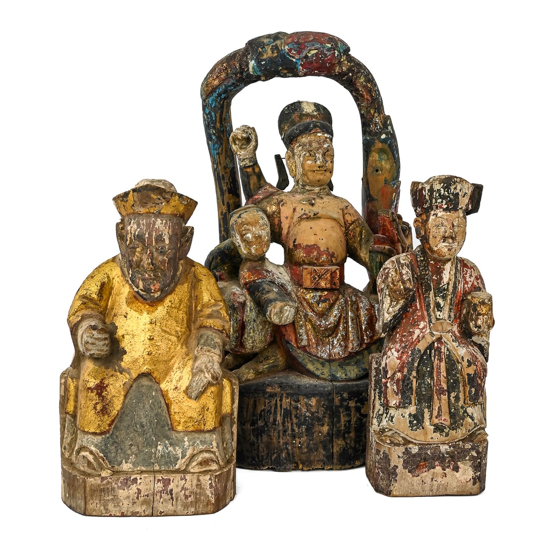 Late 18th c Chinese Polychrome Figures (1 of 12)
