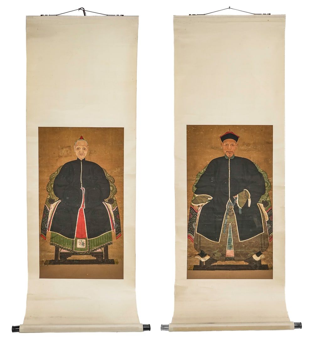 19th c Chinese Ancestor Paintings (1 of 7)
