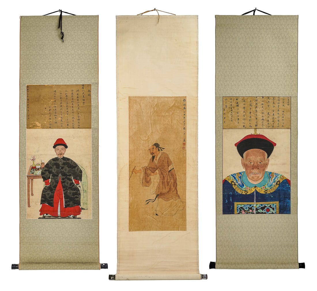 19th c Chinese Ancestor Paintings (1 of 12)