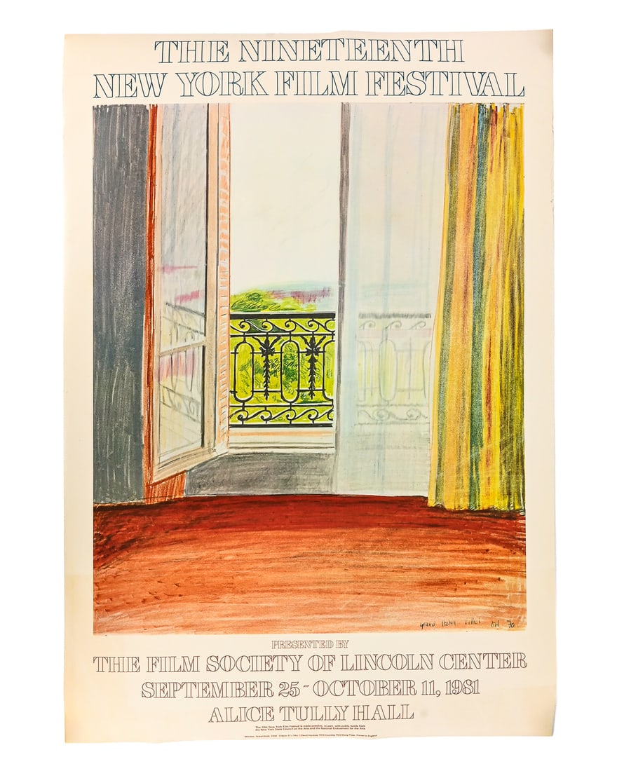 David Hockney Film Society of Lincoln Center Exhibition Poster (1 of 5)