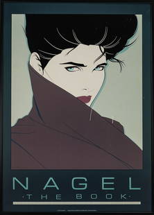 Patrick Nagel (AM 1945-1984) Nagel the Book Poster: Patrick Nagle (American 1945-1984) Nagle The Book (The Poster) offset lithograph on paper, 36 x 26" as framed. Nagel worked as a graphic designer for ABC Television, producing graphics for promotions