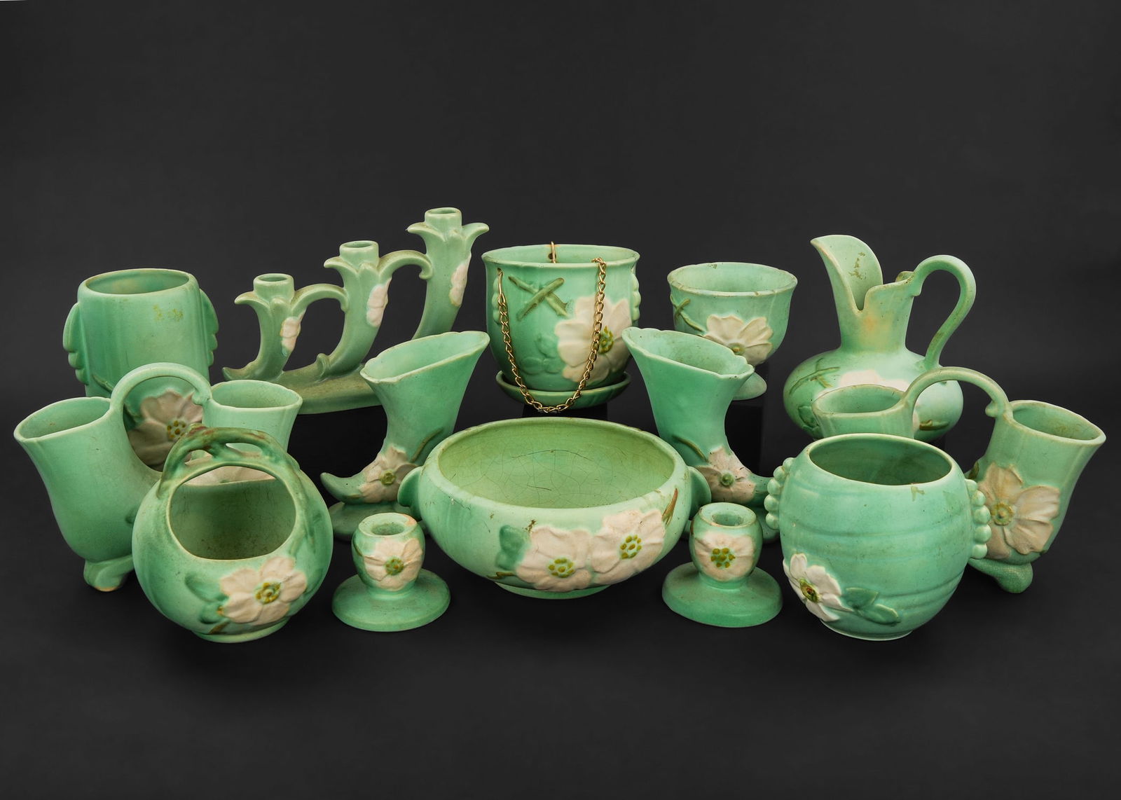 14 Weller Magnolia Art Pottery Vases (1 of 6)