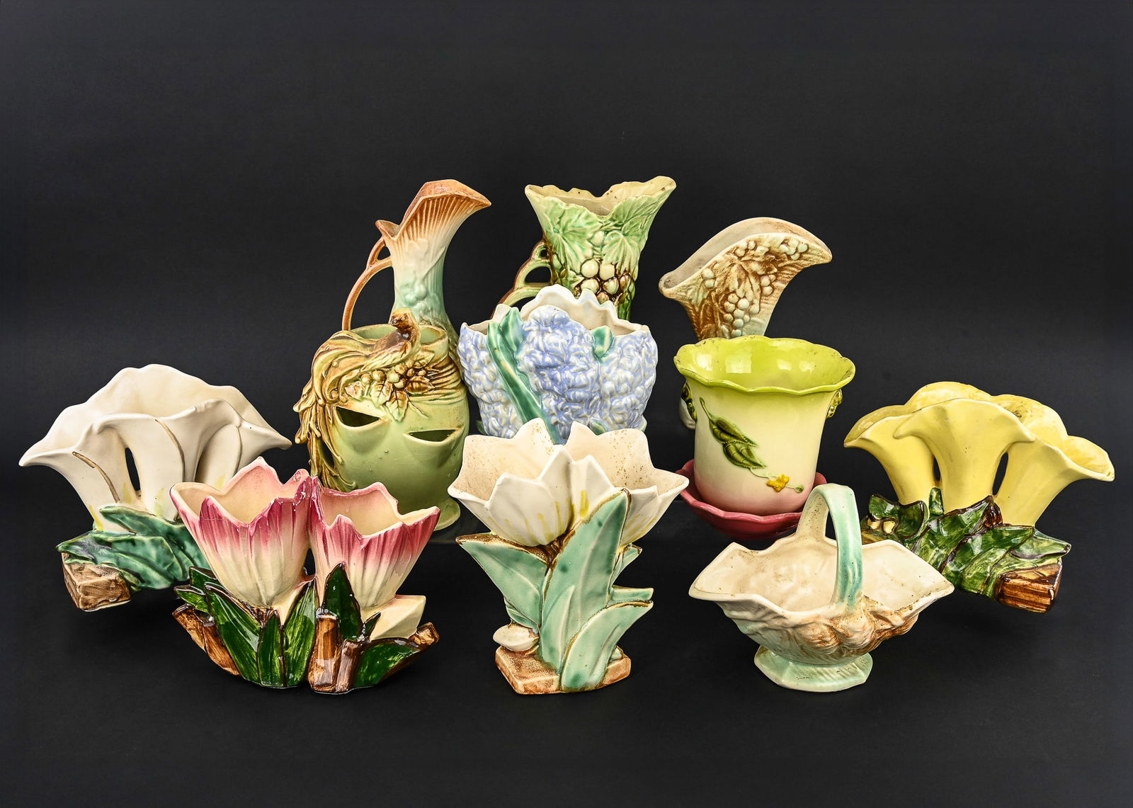 11 Hull and McCoy Art Pottery Planters and Vases (1 of 9)