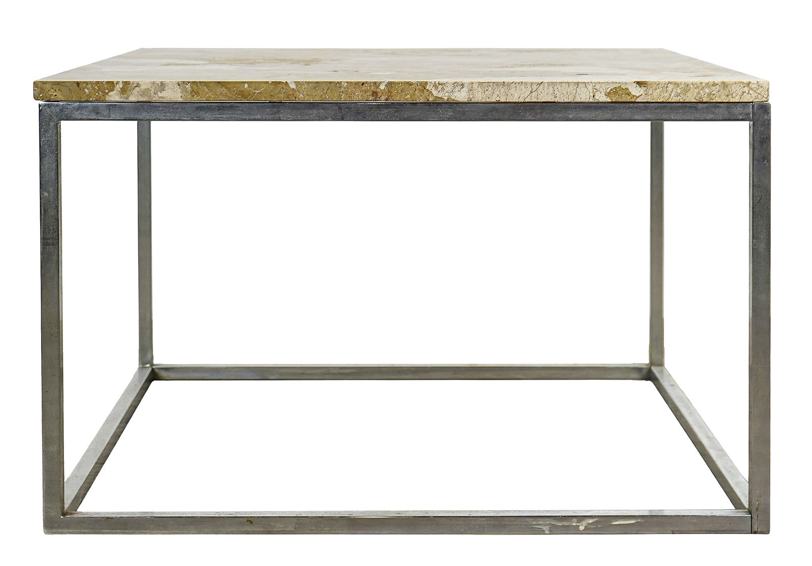 Mid Century Italian Chrome and Marble End Table (1 of 4)