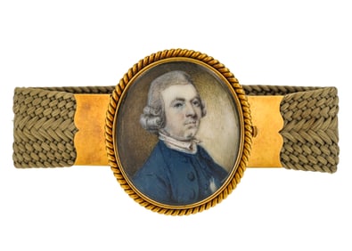 18th c Georgian Mourning Bracelet