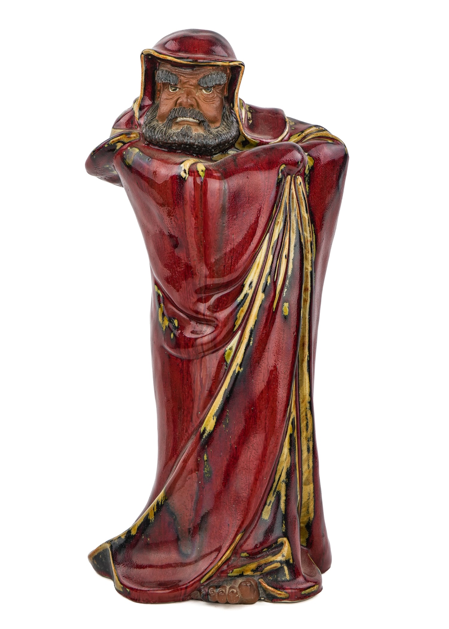 Large Chinese Zhong Kui Shiwan Stoneware Figure (1 of 7)