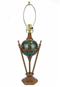 Late 20th c Art Deco Style Table Lamp
