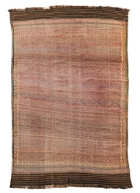 Vintage Caucasian Flatwoven Main Carpet