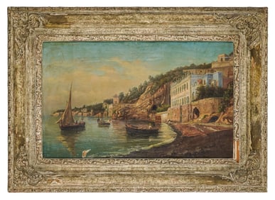 Achille Carelli (IT 1852-1921) Amalfi Coast