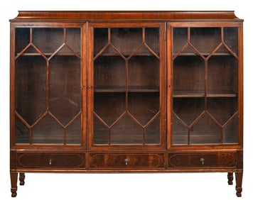 Georgian Style Three Door Bookcase