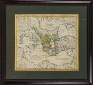 Johann Baptiste Homann - 1752 Imperii Turcici Europaei Terra in Primis Graecia