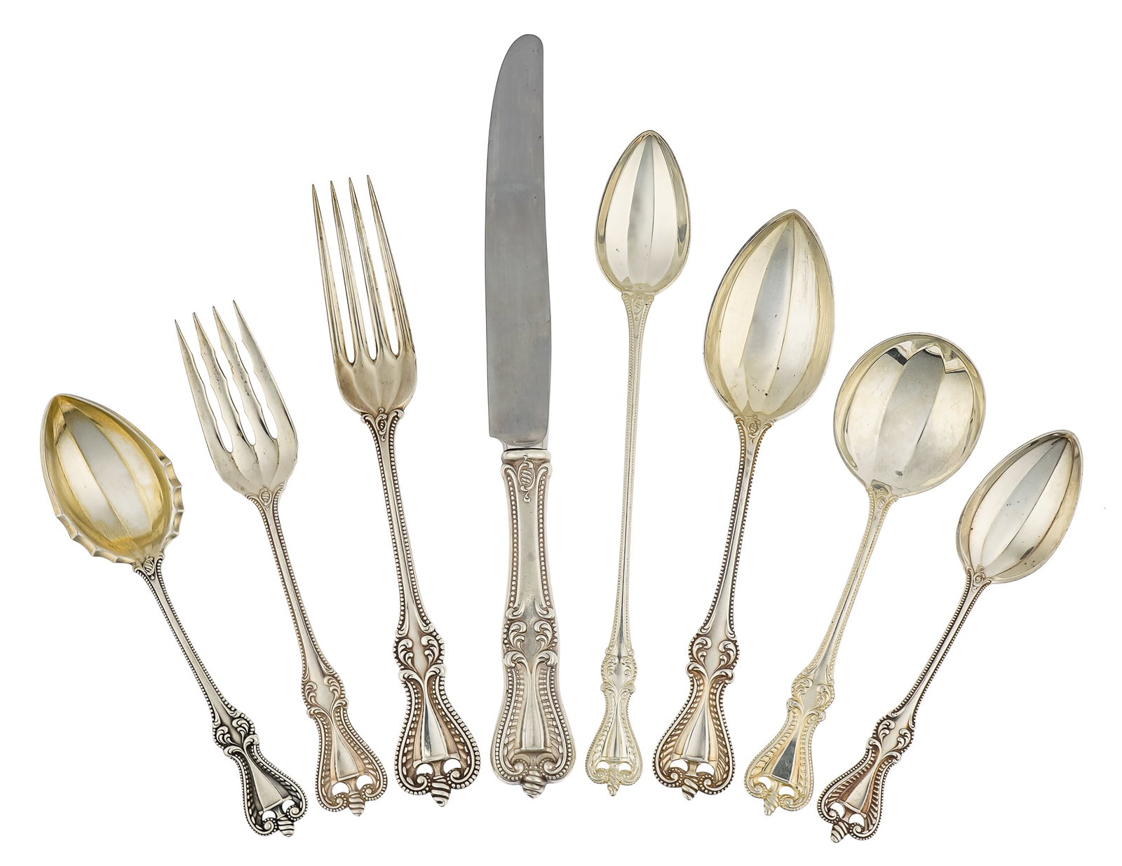 57 Pieces of Towle "Old Colonial" Sterling Flatware. (1 of 6)