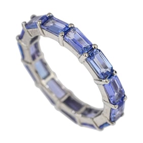 4 CT Tanzanite Band Ring
